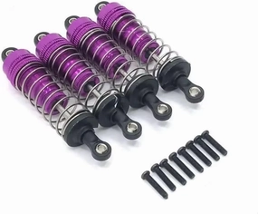 Rc Shock Absorber For WLtoys 124018 124016 1/12 4pcs Metal Shock Absorber Rc Car Off-road VehicleTracked Vehicle Parts And Accessories Upgrade Replacement And Use