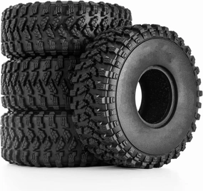 Rc Wheel Rim Tire for Axial for SCX24 for FCX24 for Enduro24 62 * 24mm All for Terrain 1.0 Wheel Tires for 1/18 1/24 RC Crawler Car