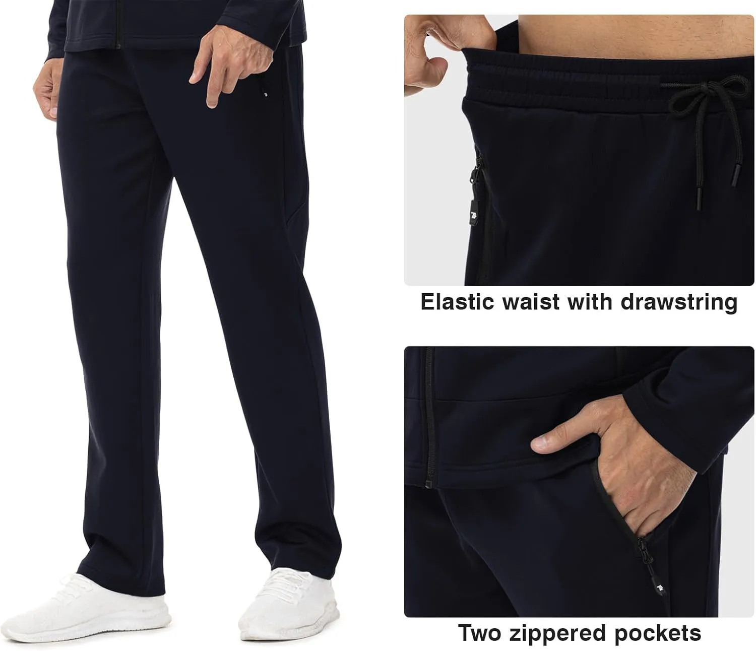 Rdruko Men's Track Suits 2 Piece Set Sweatsuits Jogging Workout Gym Warm Up Sportswear Suits with Hoodie