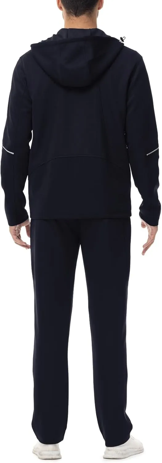 Rdruko Men's Track Suits 2 Piece Set Sweatsuits Jogging Workout Gym Warm Up Sportswear Suits with Hoodie