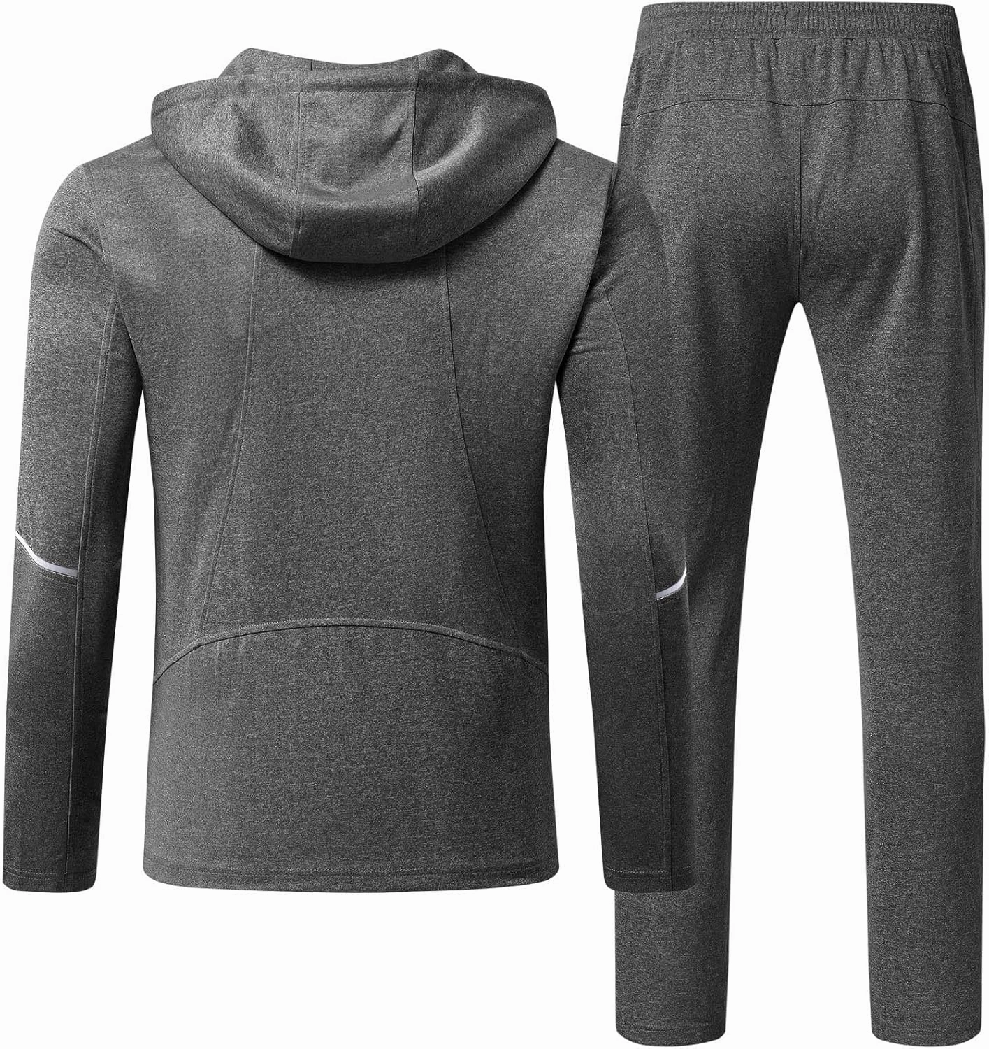 Rdruko Men's Track Suits 2 Piece Set Sweatsuits Jogging Workout Gym Warm Up Sportswear Suits with Hoodie