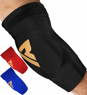 RDX Elbow Pads, Muay Thai MMA Kickboxing Sparring Elbow Guard, Martial Arts Striking Protection,Wrestling Basketball Adjustable MTB Volleyball Compression Padded Sleeve, Men Women