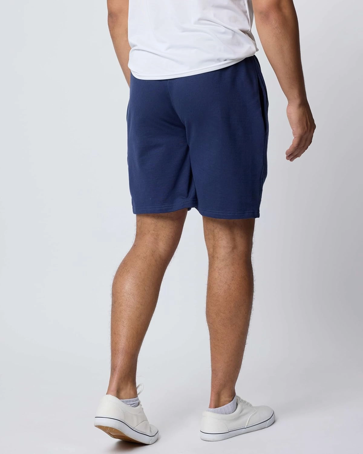 Real Essentials 3 Pack: Men's Cotton 9" French Terry Casual Lounge Sweat Shorts with Pockets (Available in Big & Tall)