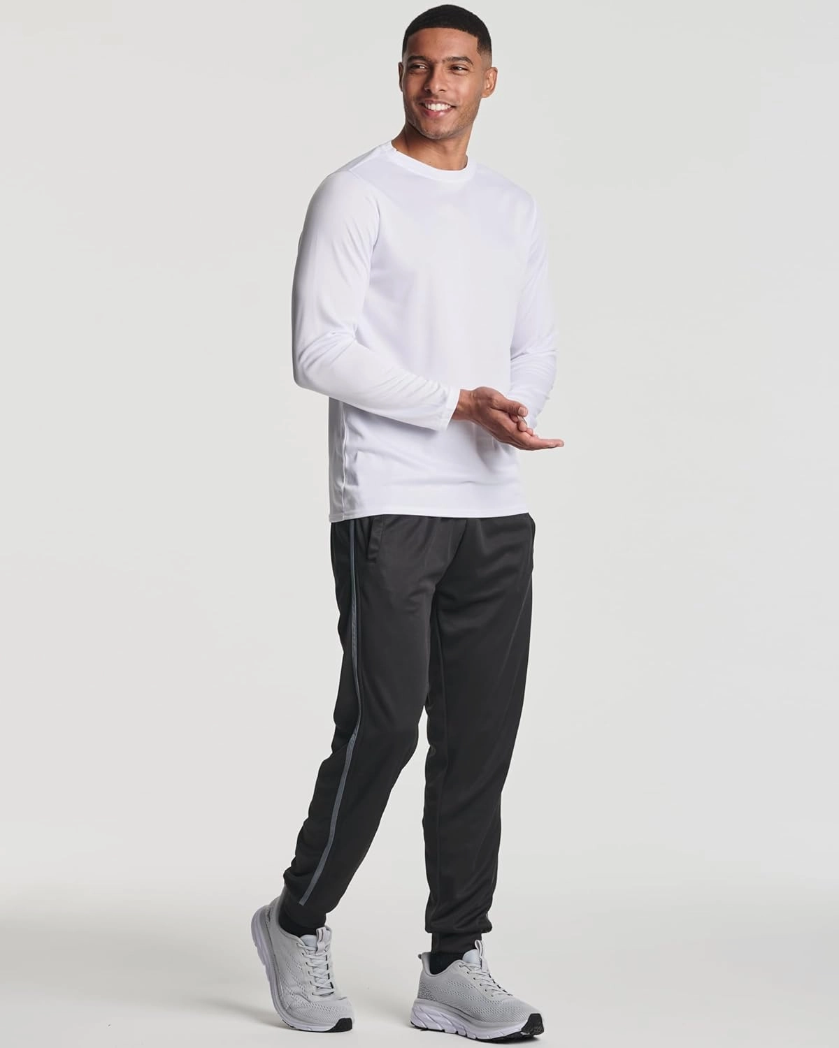 Real Essentials 3 Pack: Men's Tech Mesh Active Athletic Casual Jogger Sweatpants with Pockets(Available in Big & Tall)