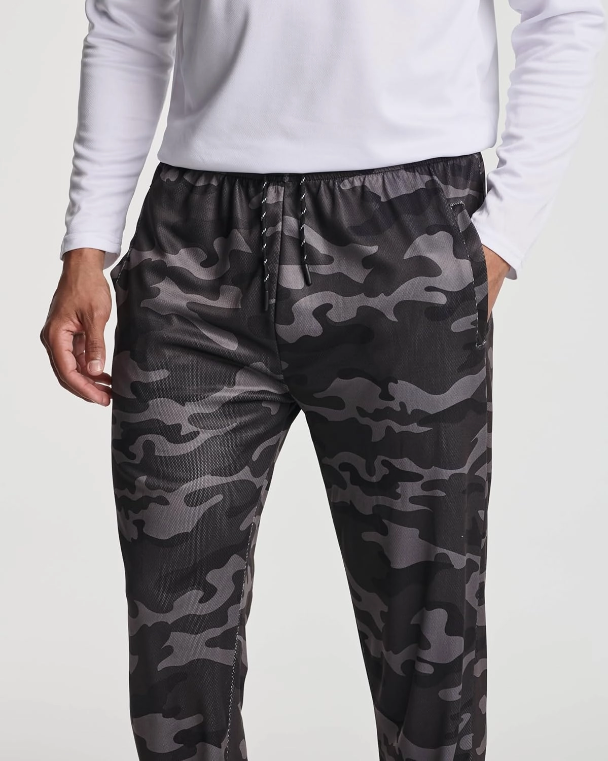 Real Essentials 3 Pack: Men's Tech Mesh Active Athletic Casual Jogger Sweatpants with Pockets(Available in Big & Tall)