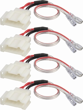 RED WOLF Door Speaker Wiring Harness Adapter Select for VW Volkswagen 1999-2019 Golf/Beetle/Passat, 1999-2016 Jetta Aftermarket Car Door Speaker Wire Cable Plug 4 PCS