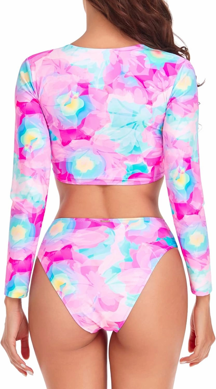 RELLECIGA Women's Long Sleeve Crop Set