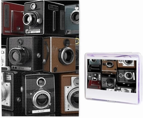 Retro Cool Camera Collection Puzzles 1000 Pieces Personalized Jigsaw Puzzles for Adults Personalized Picture with Storage Bag Puzzle Wooden Photos Puzzle for Family Home Decor (19.7" x 29.5")