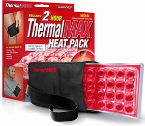 Reusable Heat Pack - Long-Lasting, Up to 2 Hours of Therapeutic Heat, Fast-Heating Relief Wrap with Adjustable Straps, Best For Pain Relief, Muscle Comfort, Knee, Back, Hip Surgery - Medium