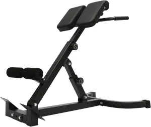 Roman Chair Back Extension Machine Foldable 5 Position Sit up Multi-Functional Hyperextension Back Strength Exercise Bench 330 lbs for Home Workout Gym Fitness Equipment