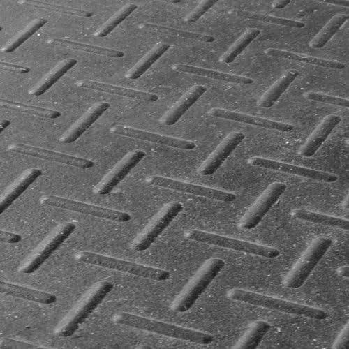 Rubber Mat Flooring 4' x 6' x 3/4" for Gym or Equine Stall, Heaviest Duty, Indestructible, Non-Slip, Smooth or Diamond Surface - The Standard