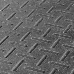 Rubber Mat Flooring 4' x 6' x 3/4" for Gym or Equine Stall, Heaviest Duty, Indestructible, Non-Slip, Smooth or Diamond Surface - The Standard