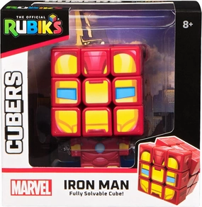RUBIK'S - Iron Man CUBERS - Rubik Cube 3x3 - Adult Puzzle - Toys Puzzle Anti-Stress - 6071041 - Gift Child 8 Years   - Toys Children 8 Years  