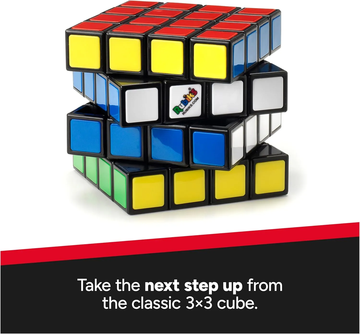 Rubik’s Cube, The Official 4x4 Rubik's Cube Classic Color-Matching Puzzle, Twisting Fidget Toy, Challenging Brain Teaser & Sensory Puzzle, for Ages 8 & Up