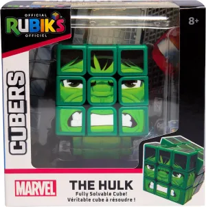Rubik's Cubers Hulk 3x3 - Puzzle Game for Adults and Children - Rubiks Magic Cube - Original 3x3 Puzzle - Marvel Hulk Toy - Problem Solving Puzzle - Children's Puzzle - Children's Game 8 Years and
