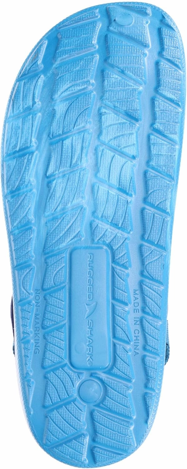 RUGGED SHARK Molded Clog for Kids and Adults, Cove CLG with Adjustable Achilles Strap