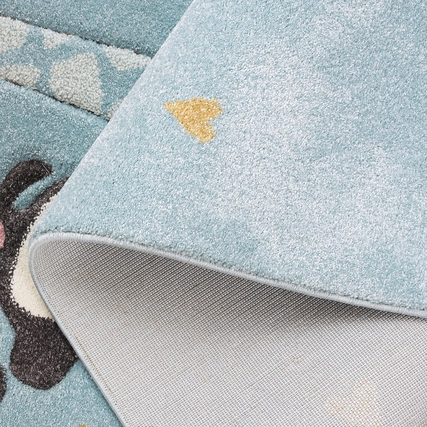 SAFAVIEH Carousel Kids 100 Collection Runner Rug - 8' Runner, Blue, Transitional Design, Stain Resistant, Ideal for High Traffic Areas in Hallway, Bathroom & Kitchen (CRK120K-28)
