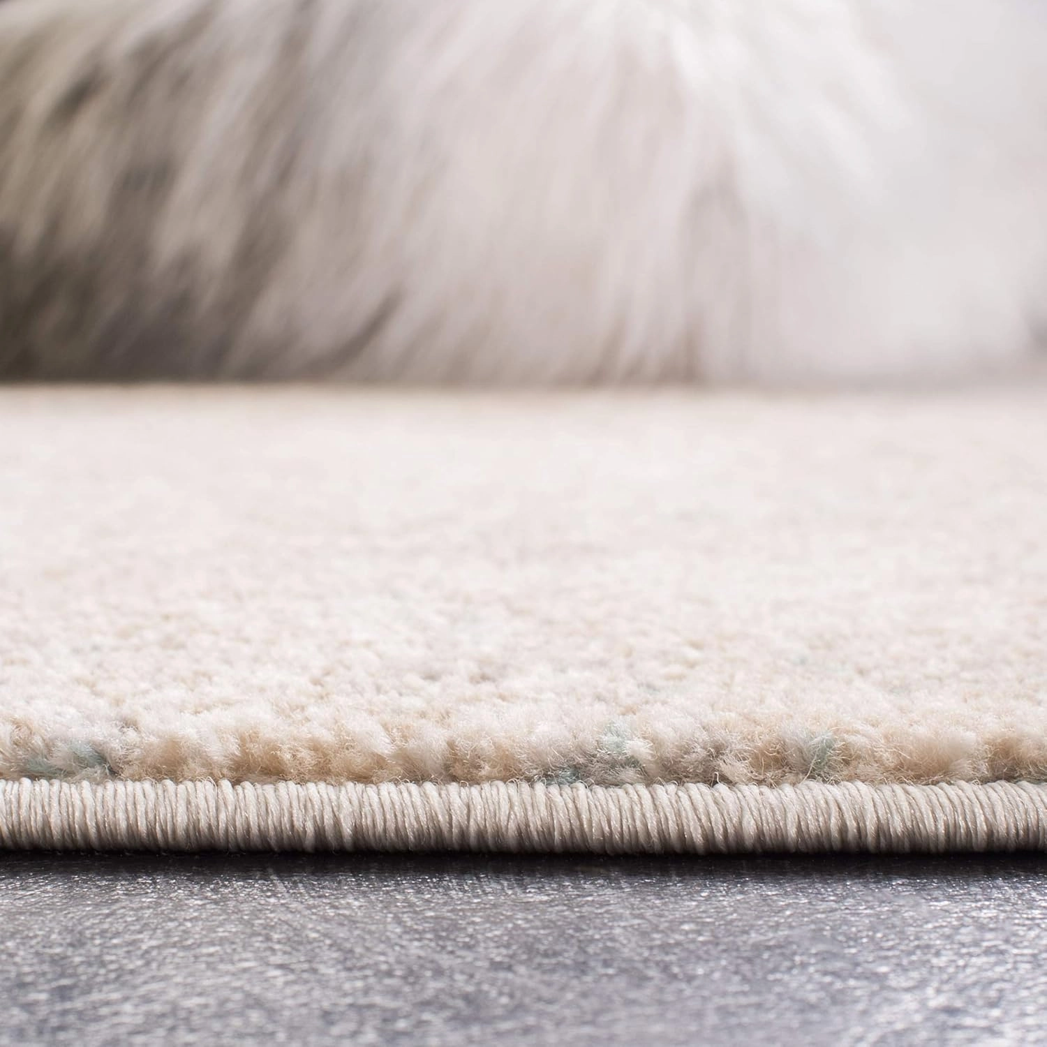 SAFAVIEH Adirondack Collection Area Rug - 9' x 12', Beige & Slate, Modern Abstract Design, Non-Shedding & Easy Care, Ideal for High Traffic Areas in Living Room, Bedroom (ADR207B)