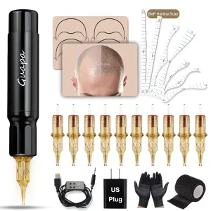 Scalp Micropigmentation Machine Kit – Professional SMP Hair Tattoo Machine with Adjustable Needles for Hairline Restoration