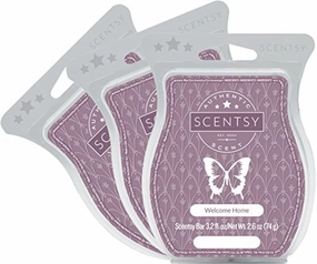 Scentsy, Welcome Home, Scentsy Bar, Wickless Candle Tart Warmer Wax 3.2 Oz Bar, 3-Pack (3)