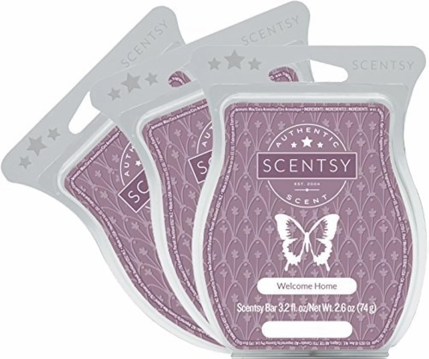 Scentsy, Welcome Home, Scentsy Bar, Wickless Candle Tart Warmer Wax 3.2 Oz Bar, 3-Pack (3)