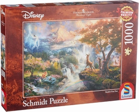 Schmidt Spiele CGS_59486 Thomas Kinkade: Disney - Bambi Puzzle, Multicolor