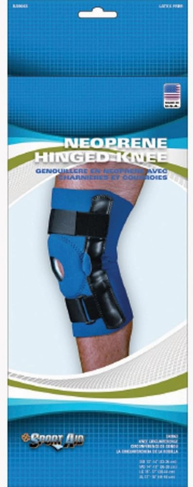 Scott Specialties Neoprene Open Patella Hinged Knee Brace Sport Aid, Large, 0.92 Pound