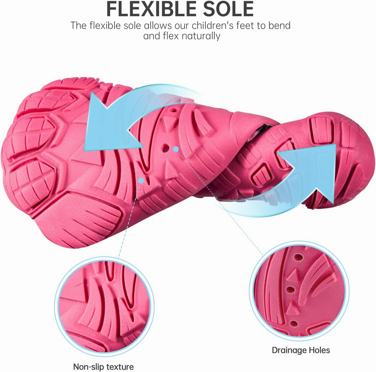 SEEKWAY Barefoot Water Shoes for Kids - Wide Toe Box and Quick-Dry Sand Shoes Toddler for Hiking Swim Beach Pool Kayak Sport Accessories, Camping Essentials Must-Haves for Boys Girls Sizes