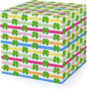 Shamrock Clover Stripes Funny 3x3x3 Cube Smooth Lightweight Puzzle for Adult Graphic Printing Travel