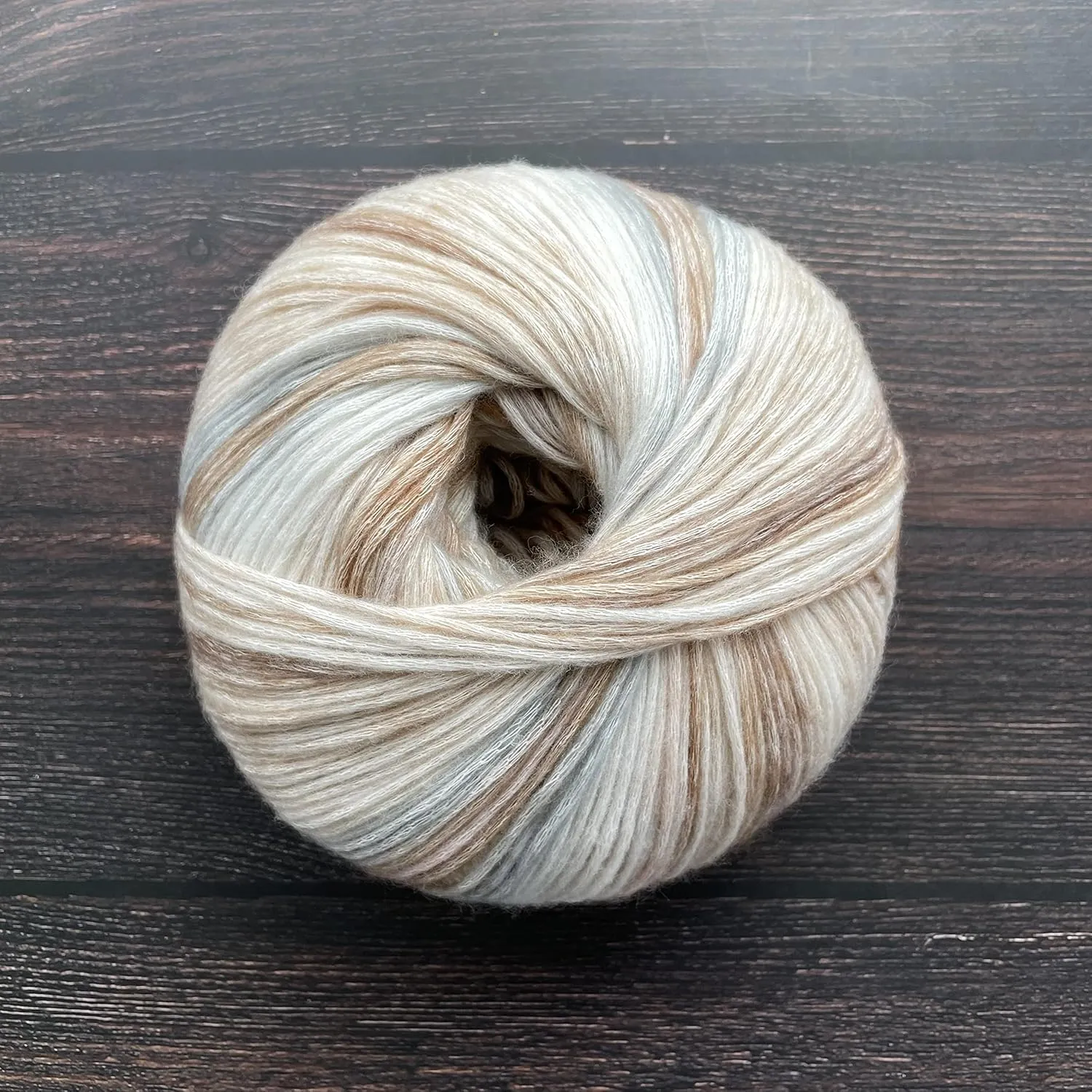 SHIKE Cloud-Cluster Multicolor Rainbow Yarn for Knitting&Crocheting.Soft Wool Acrylic Cotton Blended Yarn.Gradient Space-Dyed Air Yarn (YT02)