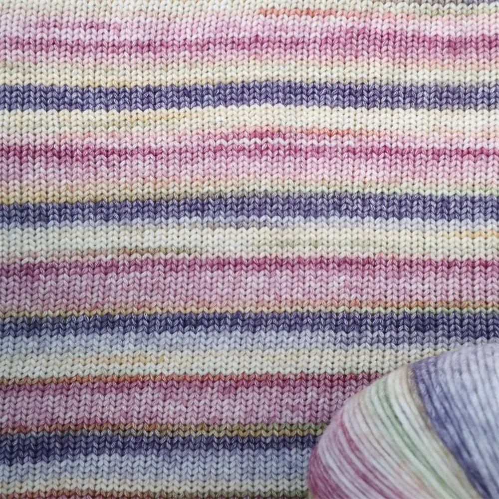 SHIKE Cloud-Cluster Multicolor Rainbow Yarn for Knitting&Crocheting.Soft Wool Acrylic Cotton Blended Yarn.Gradient Space-Dyed Air Yarn (YT12)