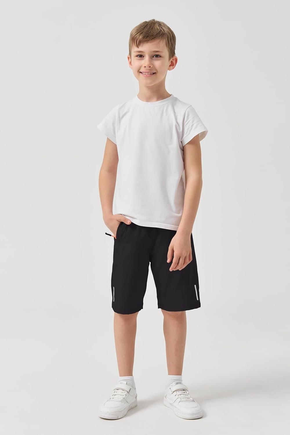 SHOOYING Boys Quick Dry Athletic Shorts Sets