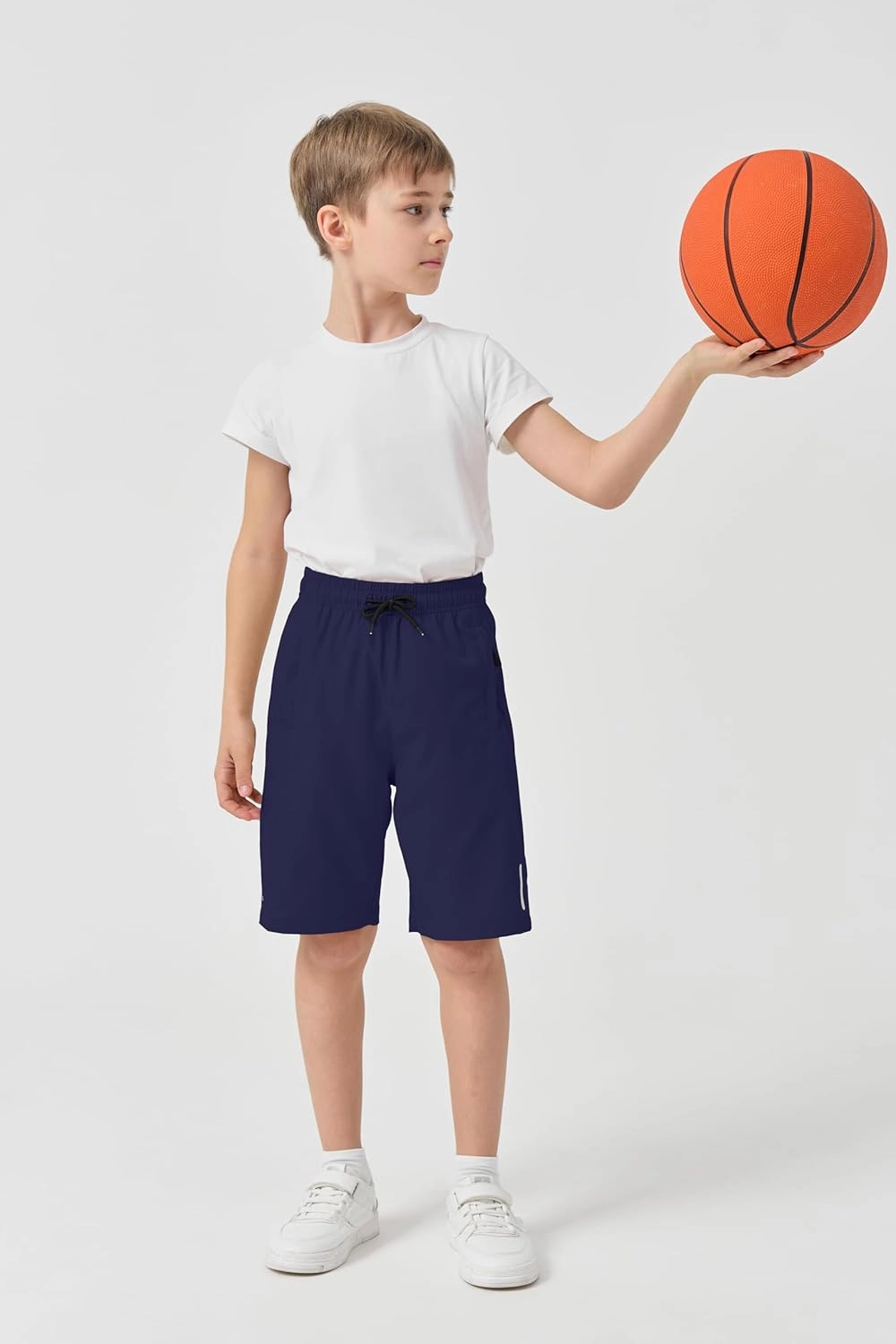 SHOOYING Boys Quick Dry Athletic Shorts Sets