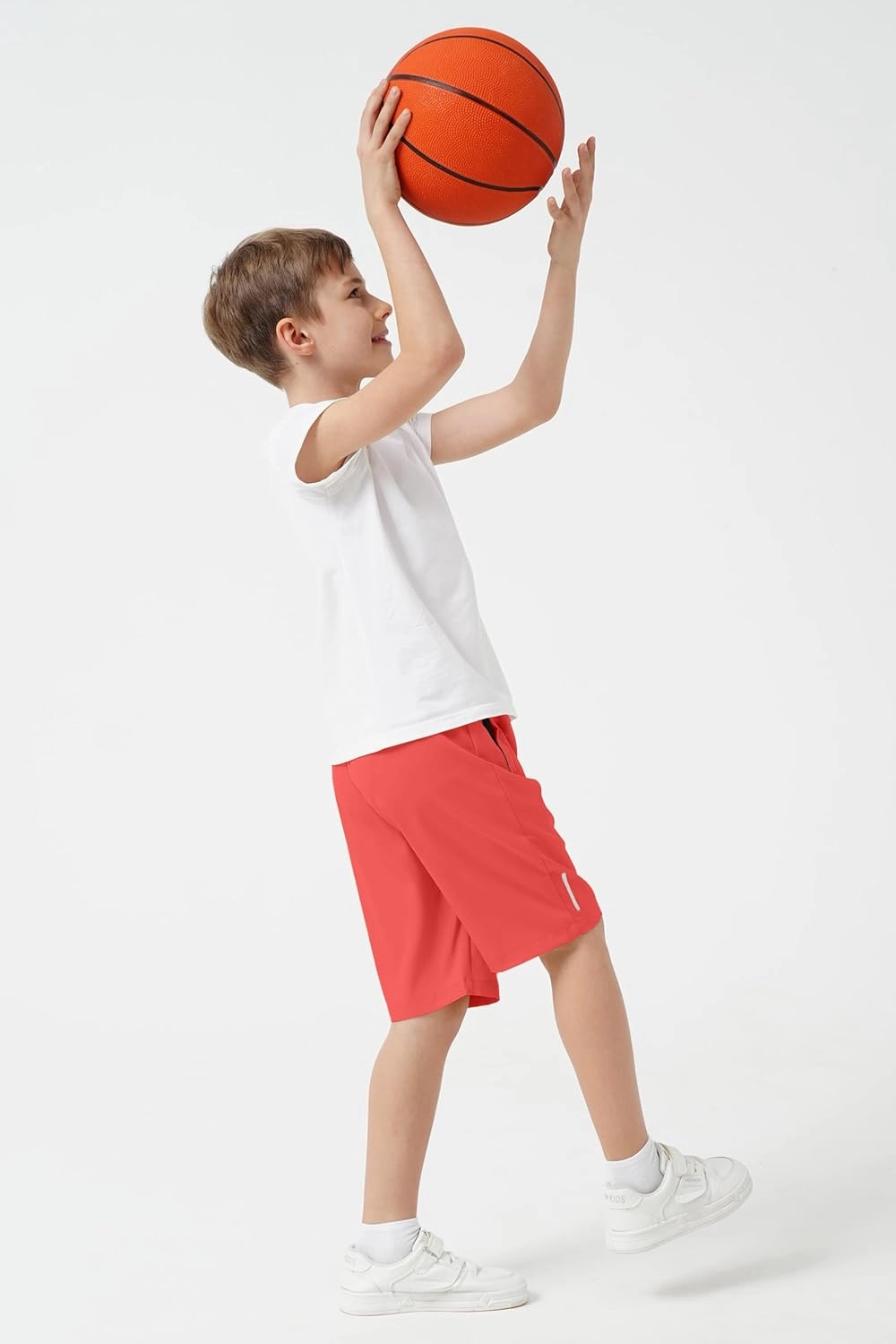 SHOOYING Boys Quick Dry Athletic Shorts Sets