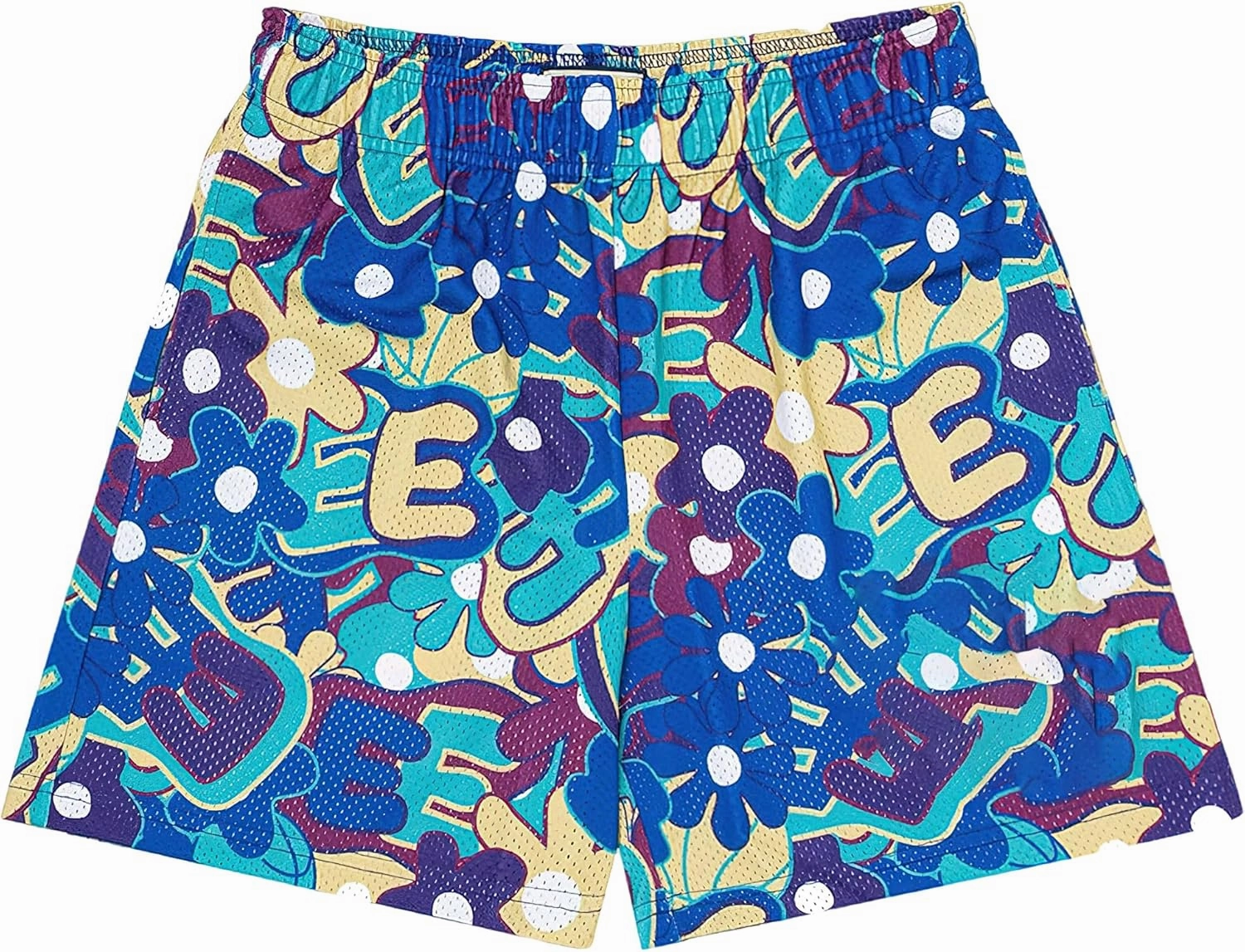 Shorts Breathable Mesh Drawstring Print Shorts Casual Workout Gym Basketball Running Short Pants