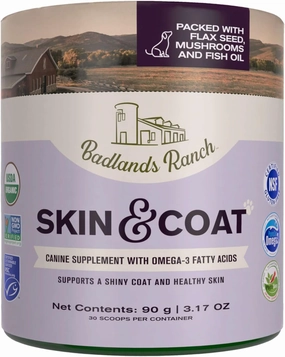 Skin & Coat Canine Supplement w/Omega-3 Fatty Acids, Org. Ingredients, Antioxidant Topper, Nourish Coat &Paws, Joint, Support Shiny Coat & Healthy Skin by Katherine Heigl (30 Scoops)