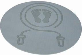 Slip Jumping Ground Mat Shock Absorbing Fitness Cushion for Indoor Workouts Extra Thick Tpe Exercise Mat Grey Durable Comfortable Sound