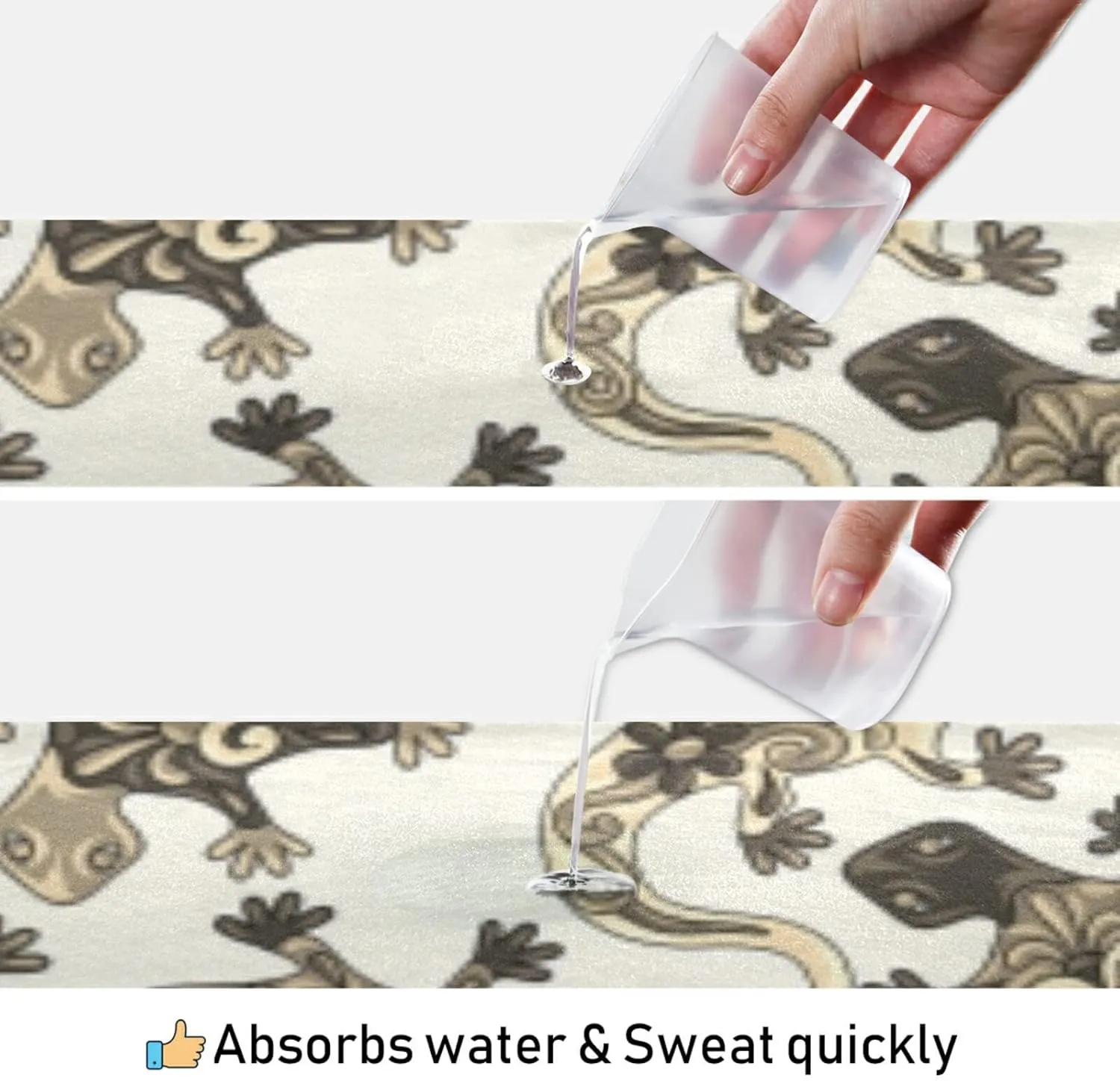 Soft Sweat Absorbent Non Slip Yoga Mat Towel, Durable Folding Workout Towel for Pilates Exercise, Fitness Mat Towel with Bag