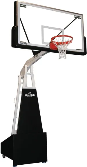 Spalding® 2500 72"" Glass Portable Basketball Hoop, Clear