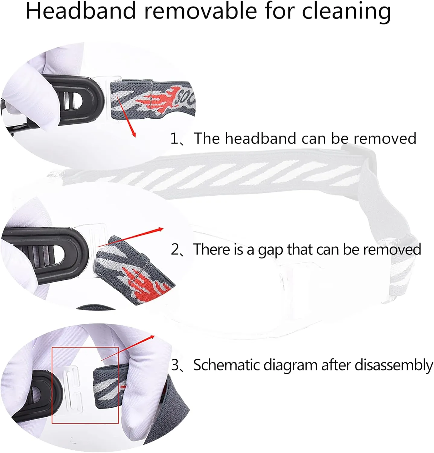 Sports Goggles Glasses - Basketball Protective Eyewear with Removable Lens and Adjustable Goggles Strap