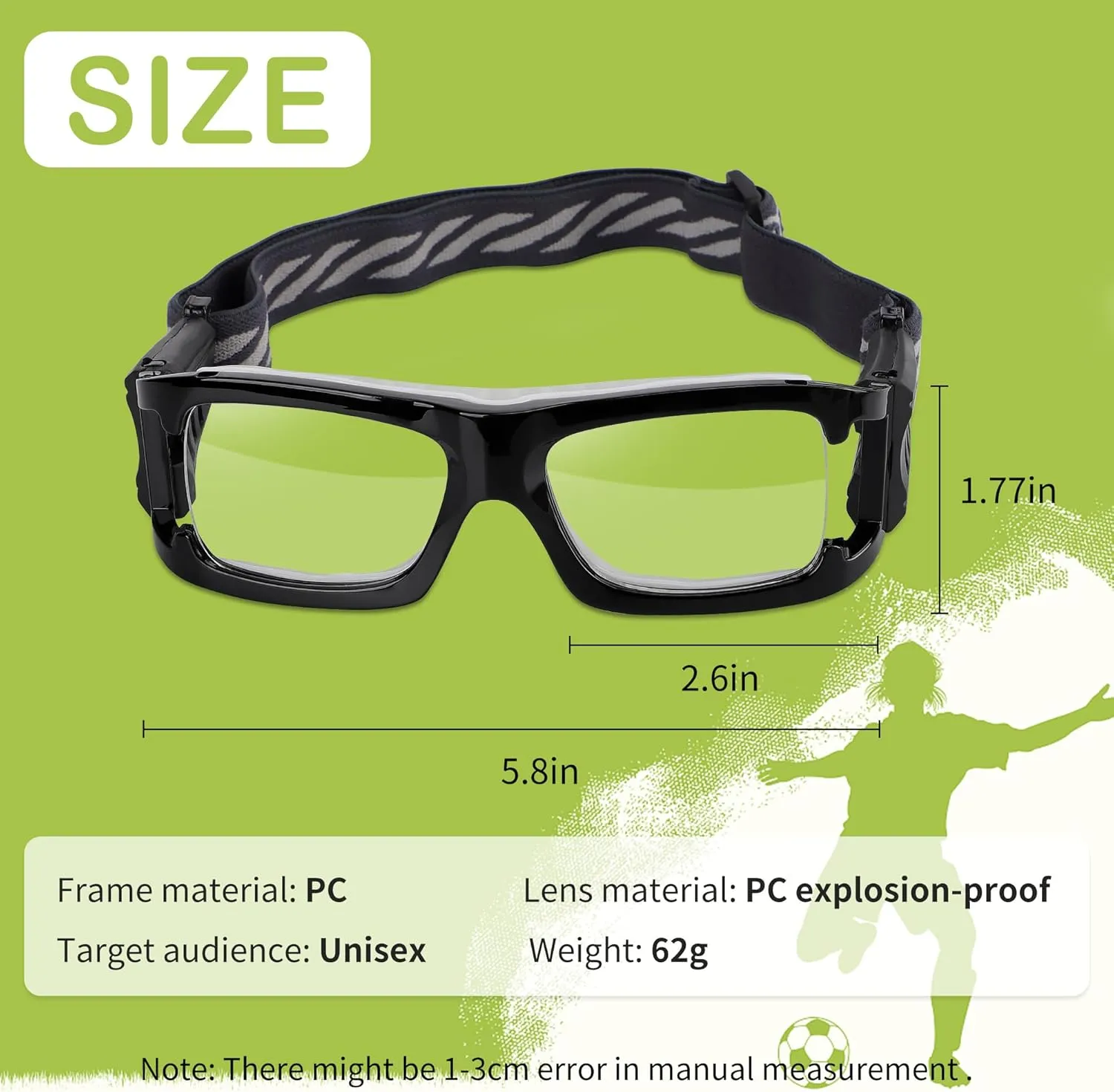 Sports Goggles Glasses Protective Safety Basketball Football Sport Glasses Men Shock Collision Adjustable Glasses
