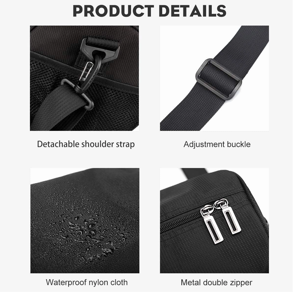 Sports Gym Bag for Men and Women Workout Bags Mens Gym Bag Black Small