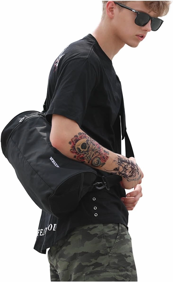 Sports Gym Bag for Men and Women Workout Bags Mens Gym Bag Black Small