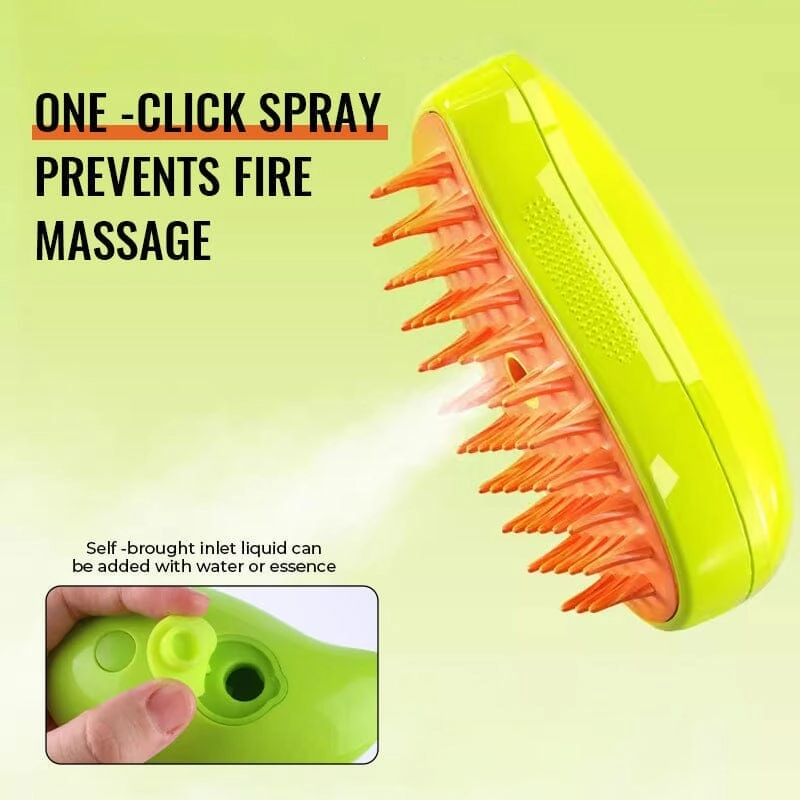 Spray floating hair comb