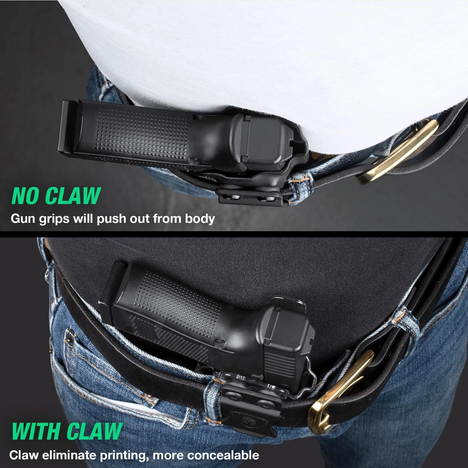 Springfield Armory Hellcat IWB Appendix KYDEX Holster - Adj. Cant & Retention, Right/Left Hand Optional