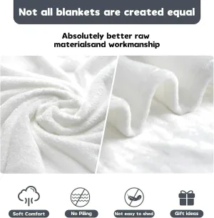 Striped Canvas Alternating Thick and Thin Lines Nautical Colors Throw Blanket for Couch Bed Soft Cute Fleece Fuzzy Spring Summer Throw Blankets 50X60 Cozy Living Room Throw Blanket for Chair