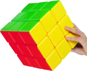 Super Big 3x3 Speed Cube, Stickerless Large Cube 3x3 Puzzle Toys (18cm)
