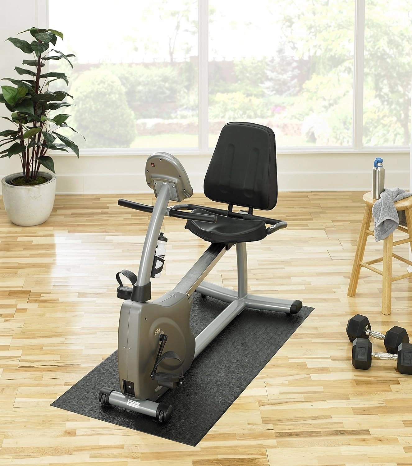 SuperMats Made in U.S.A. for Indoor Cycles Recumbent Bikes Upright Exercise Bikes and Steppers