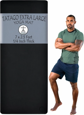 Tatago Extra Thick Yoga Mat Wide & XL-Our 10mm Extra Large Yoga Mat Thick Extra Wide And Long For Total Joint Cushioning. A Large Exercise Mat Thick And Perfect For Home Workout Pilates Or Studio.