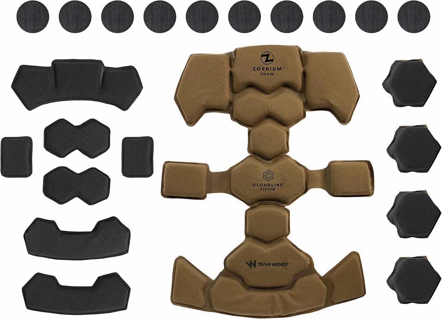 Team Wendy CloudLine Combat Helmet Liner System | Softest Zorbium Foam | Exceeds ACH Blunt Impact Requirements | Adjustable for Comfort and Fit